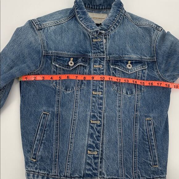 Anthropologie Pilcro Women’s Oversized Denim Jean Trucker Jacket Size XS - Picture 13 of 16